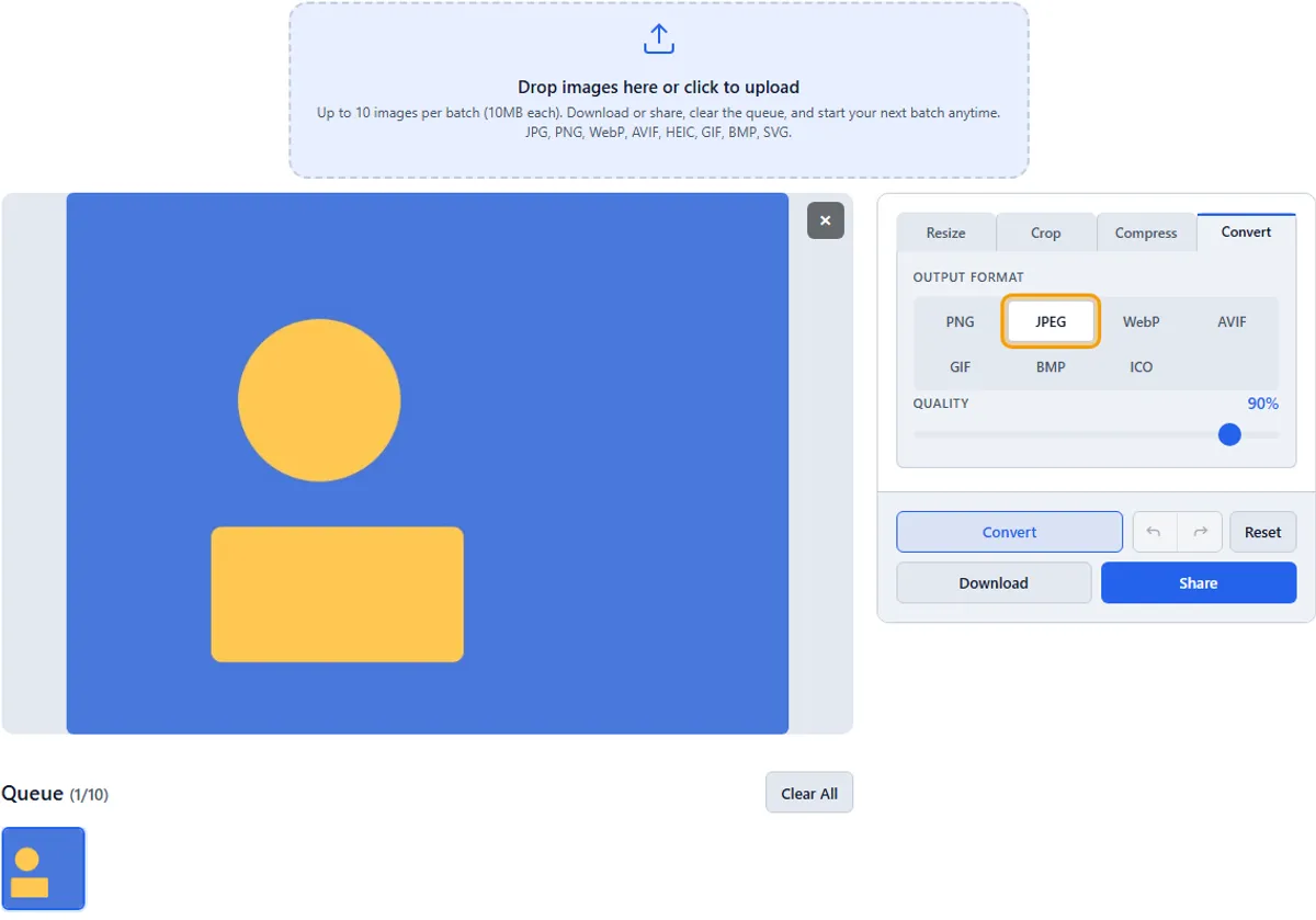 Step 2: Photos — imageresize.cc