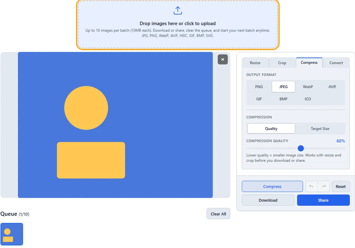 Step 2: Upload your image — imageresize.cc