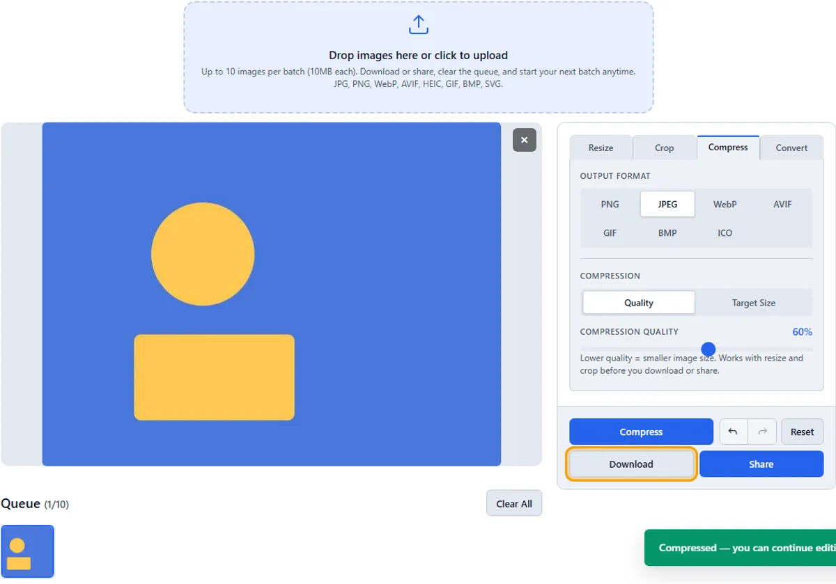 Step 4: Download — imageresize.cc