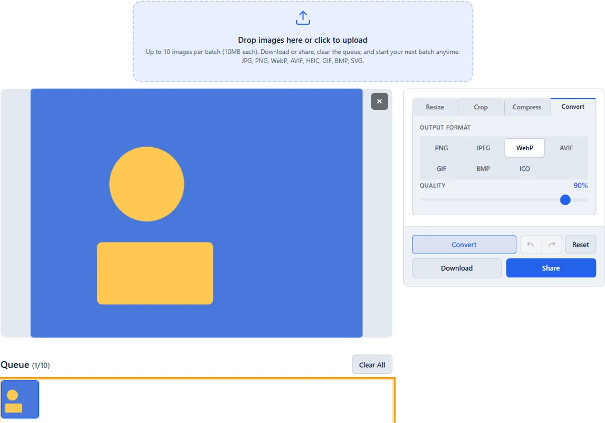 Step 2: Upload your file — imageresize.cc