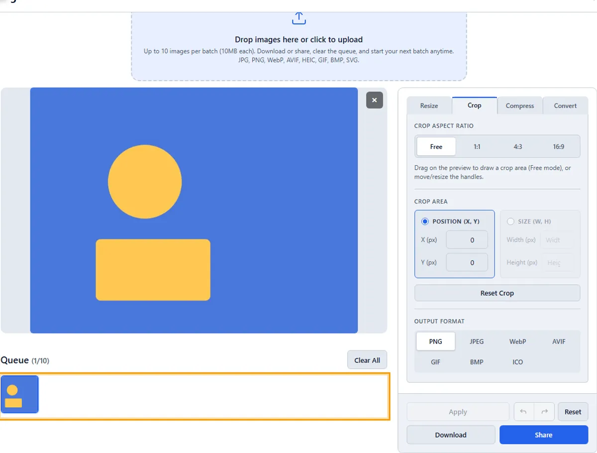 Step 2: Upload your image — imageresize.cc