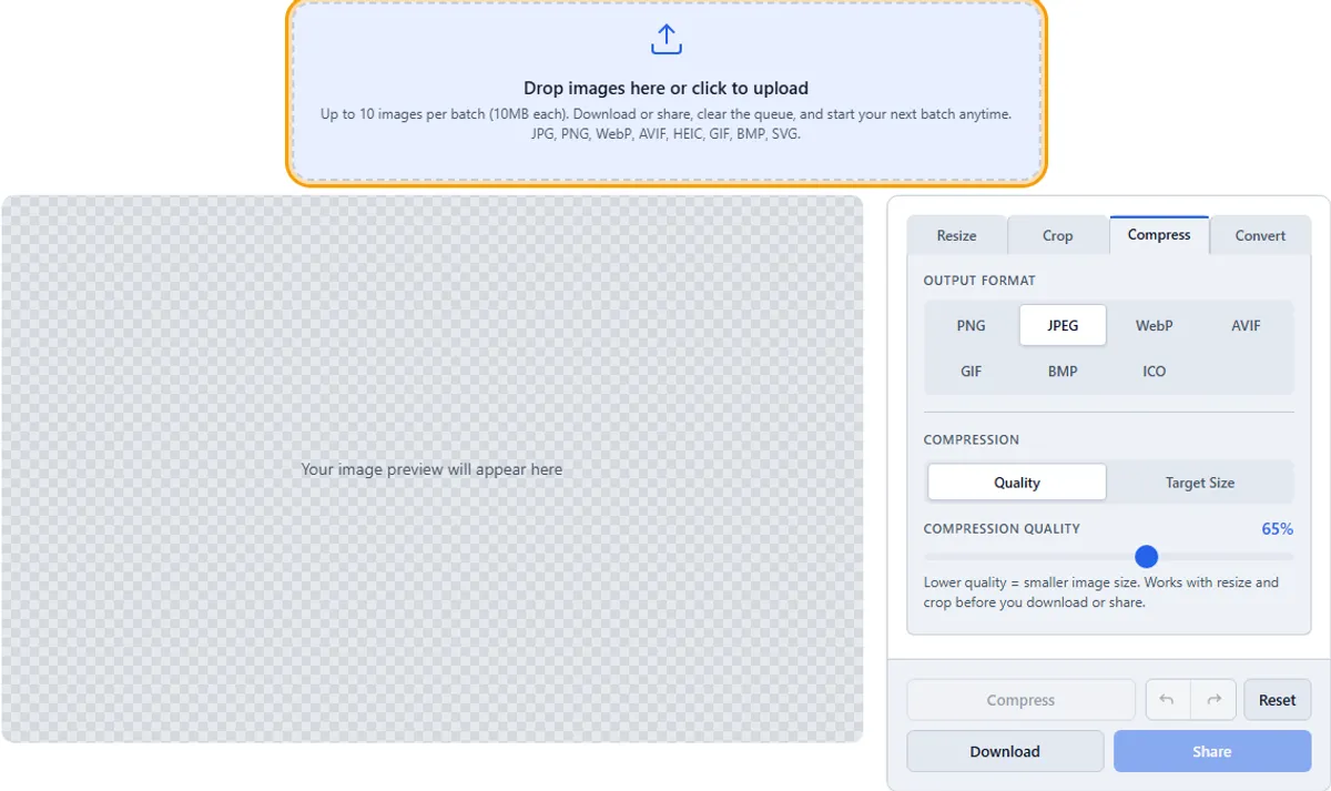 Step 1: Open the tool — imageresize.cc