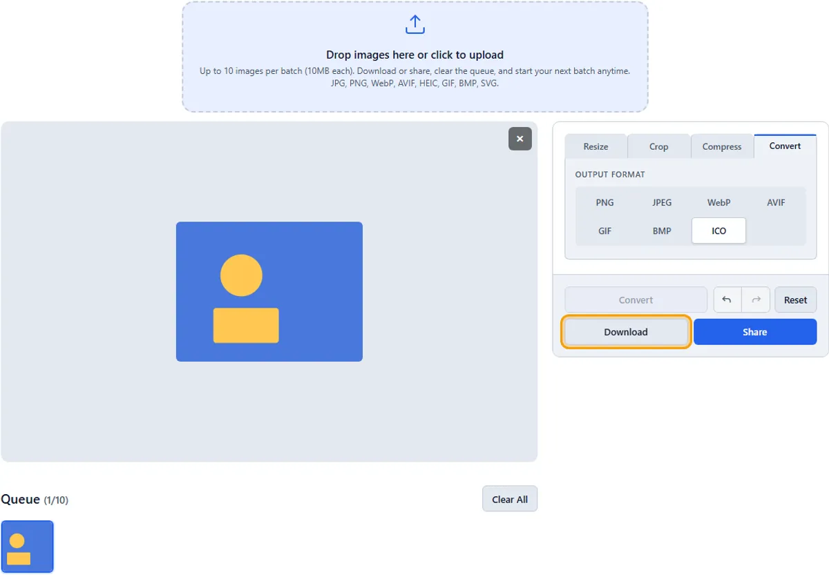 Step 4: Download — imageresize.cc